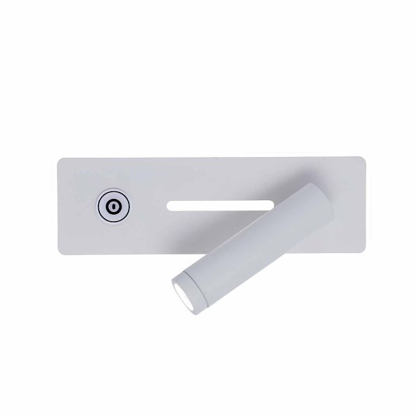 Applique LED Irati blanche 19,5 cm, applique compacte finition blanche 2